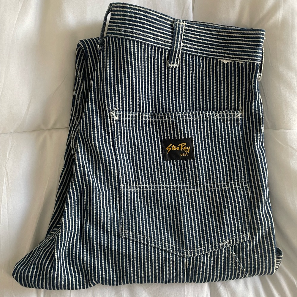 Stan Ray Striped Painter Pants ~32x29”